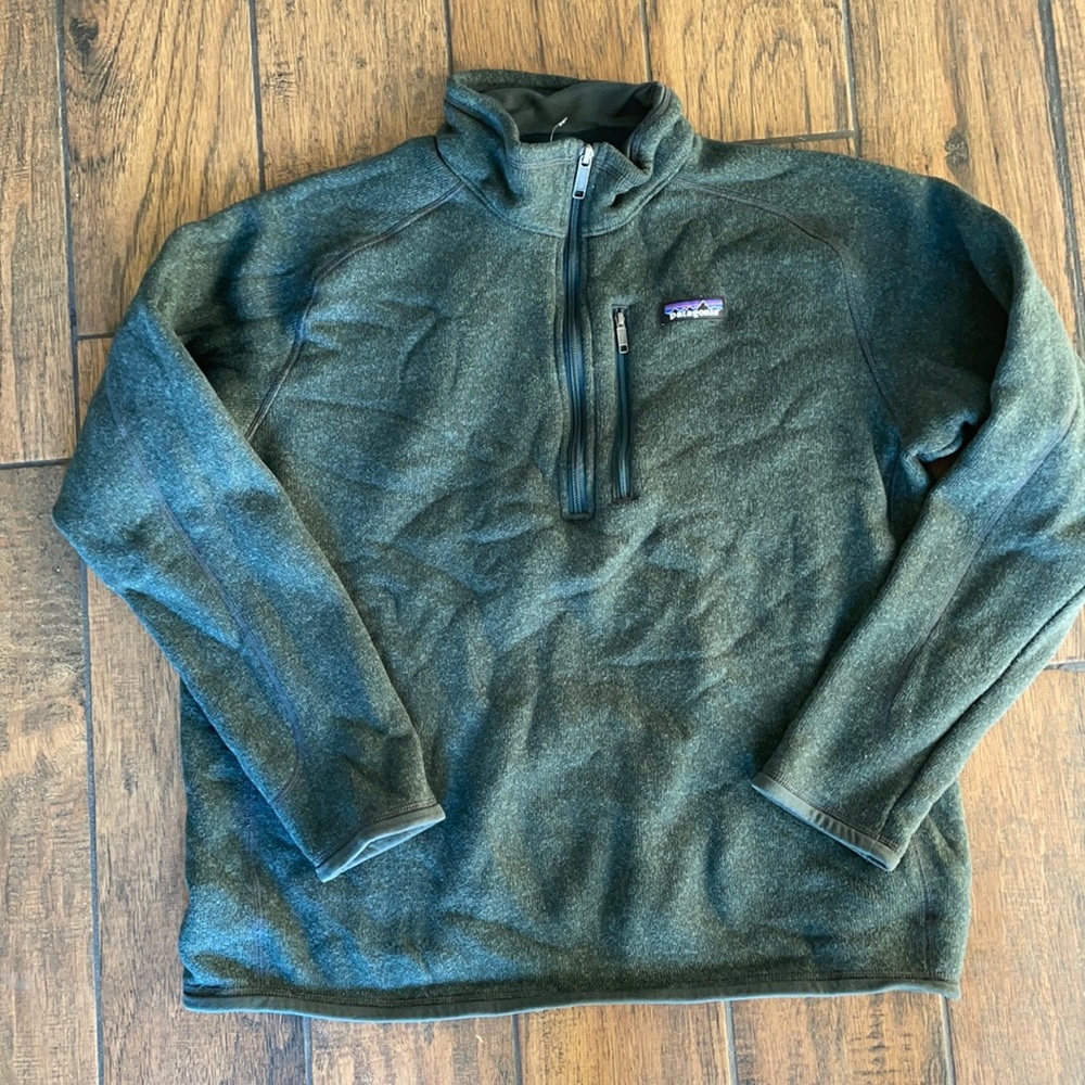 Men’s Patagonia Olive Green Quarter Zip